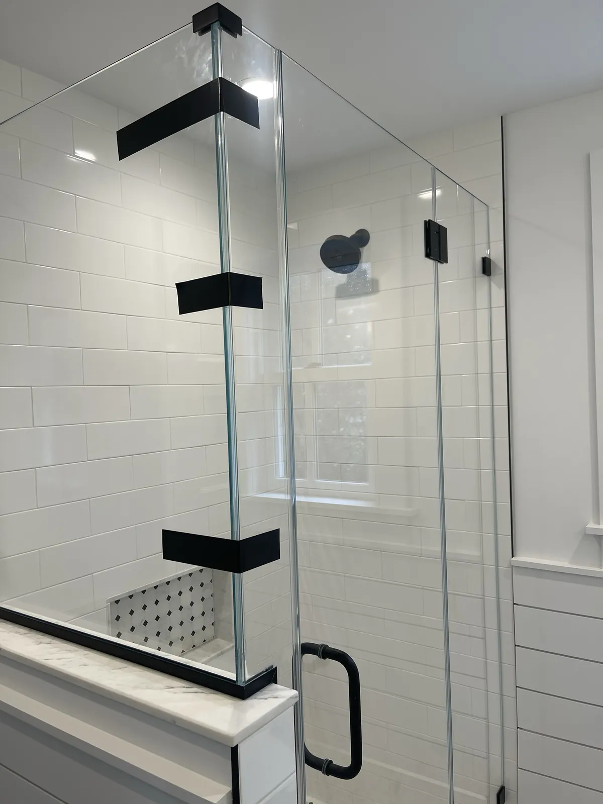 Bathroom renovation with custom vanity in Long Island