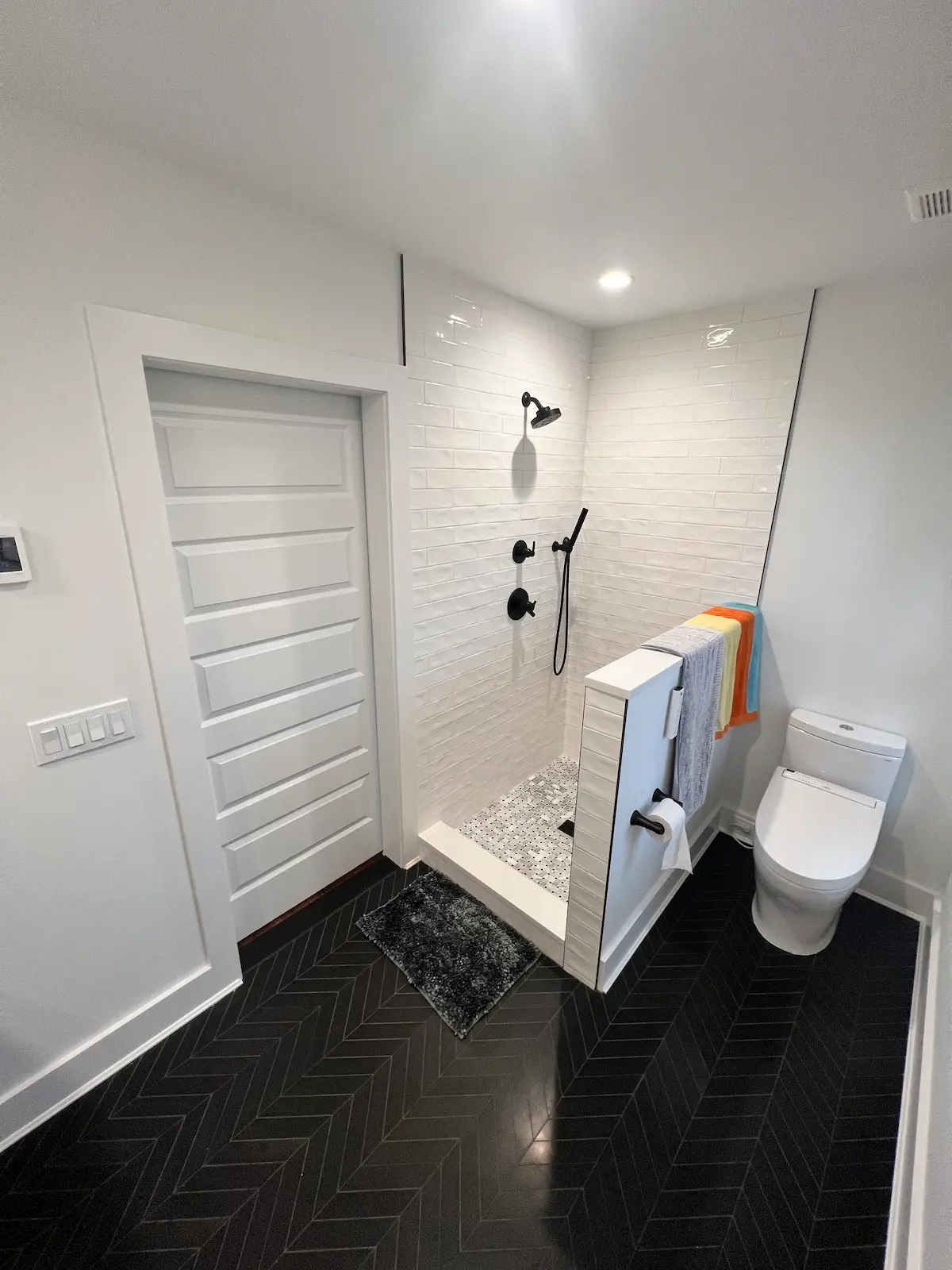 Bathroom remodel with walk-in shower in Bridgehampton