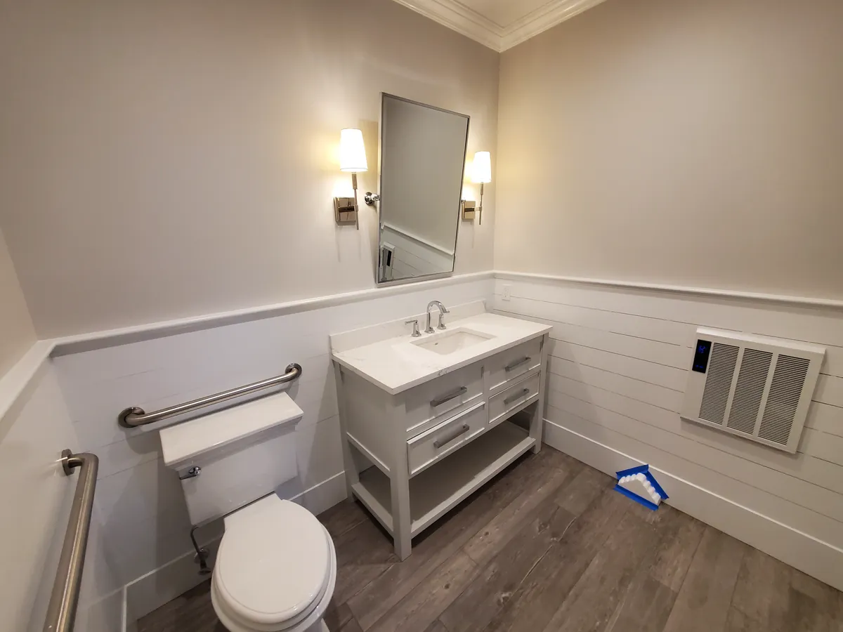 Modern bathroom renovation in Meadowbrook, Nassau County