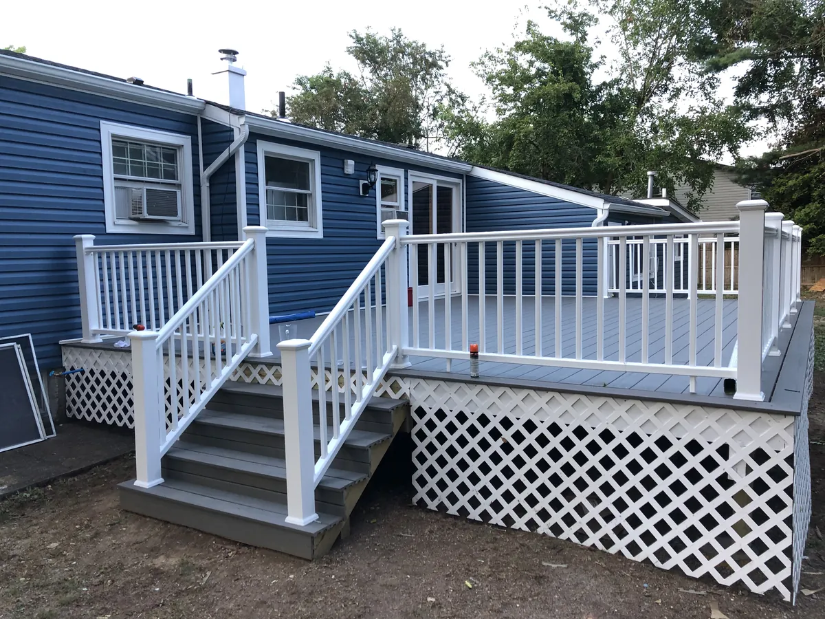 Deck building project by Gonzaga Builders in Long Island NY