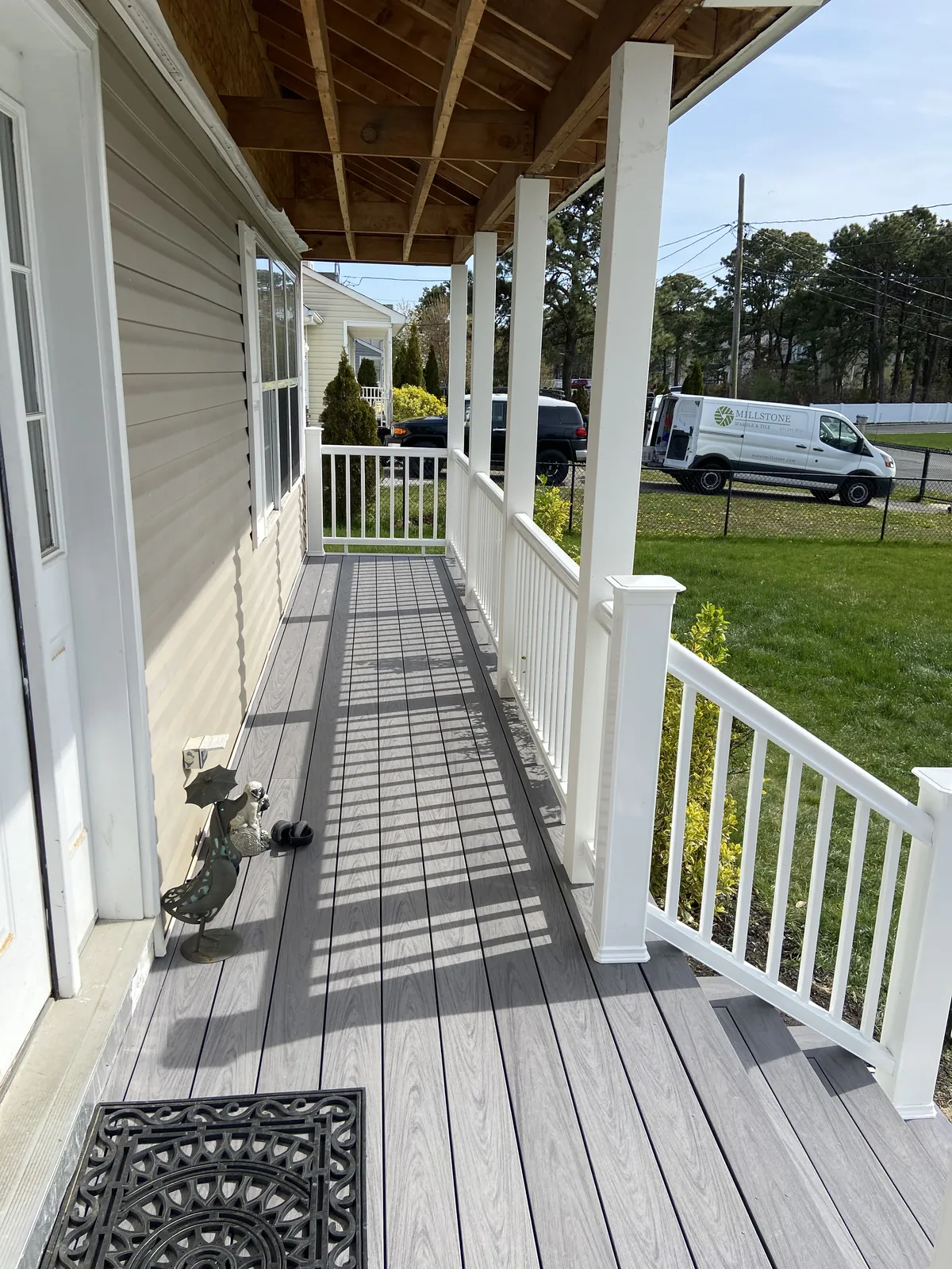 Composite deck project in Long Island NY