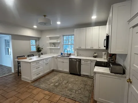 Custom kitchen cabinetry and countertops installed in Long Island